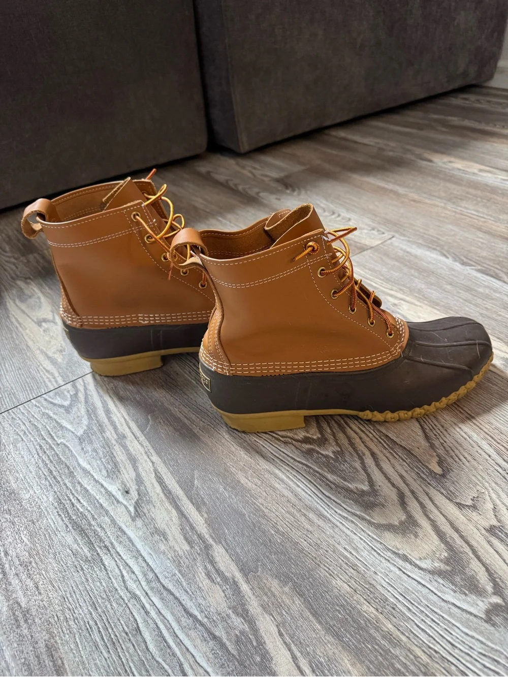 L.L. Bean Men’s Two-Tone Brown Duck Boots